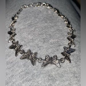 Hard Jewelry Sterling silver butterfly bracelet
